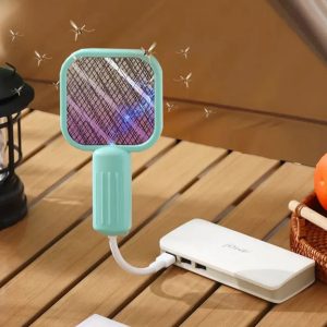 Summer New USB Mosquito Swatter Trap UV Light Mosquito Trap Portable Mosquito Killer Lamp for for Outdoor Picnic Camping Hotel